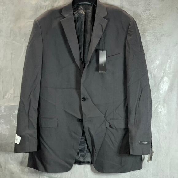 MARC NEW YORK Men's Charcoal Long Modern-Fit Two-Button Suit Jacket SZ 46L